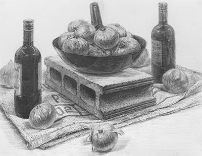 高2生の鉛筆デッサン