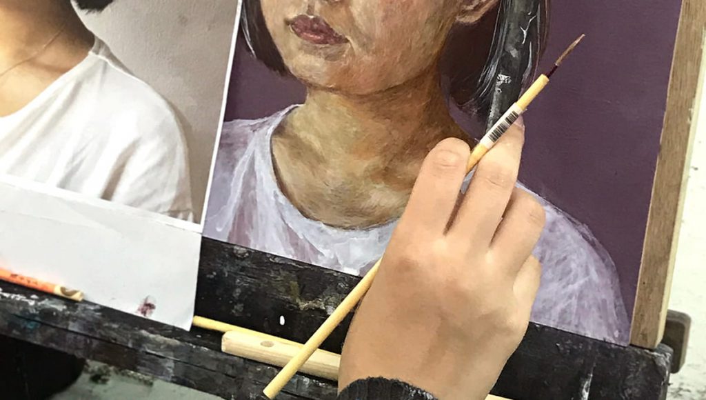 テンペラ実習課題