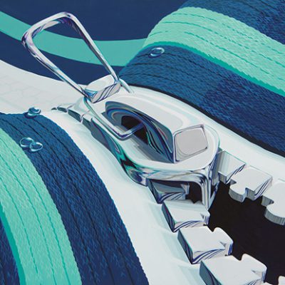 「水」を主たるモチーフとして、美しい色彩構成をしなさい。