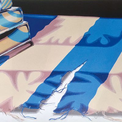 「布」を主たるモチーフとして、美しい色彩構成をしなさい。