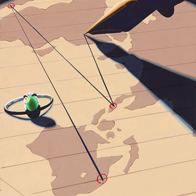 「時」を主たるモチーフとして、美しい色彩構成をしなさい。