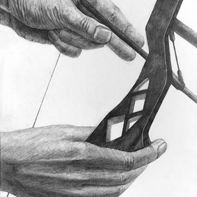 グラフィックデザイン学科 鉛筆デッサン 合格再現作品