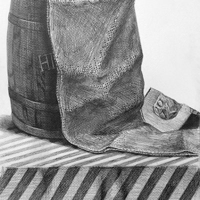 視覚伝達デザイン学科 鉛筆デッサン 合格再現作品