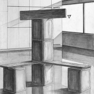 建築・環境デザイン学科 鉛筆デッサン 合格再現作品