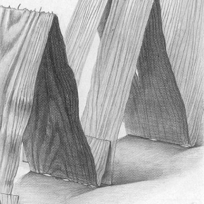 空間演出デザイン学科 鉛筆デッサン 合格再現作品