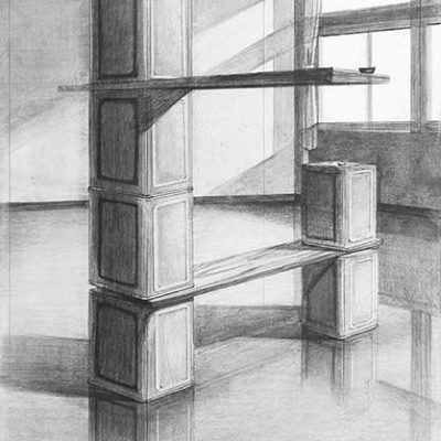 建築・環境デザイン学科 鉛筆デッサン 合格再現作品