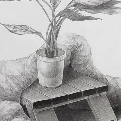 視覚伝達デザイン学科 鉛筆デッサン 合格再現作品