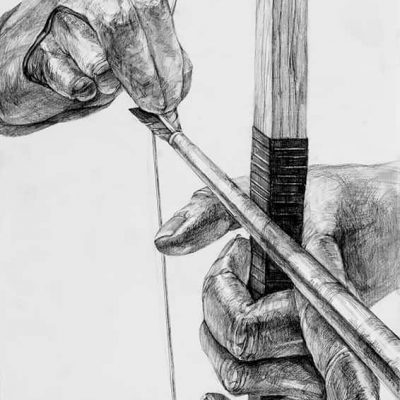 グラフィックデザイン学科 鉛筆デッサン 合格再現作品