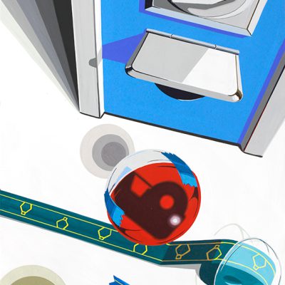 「はる（貼る、張る）」を主たるイメージモチーフとして、美しい色彩構成をしなさい。