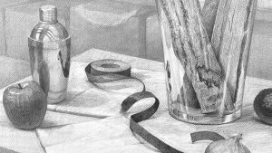 背景の描き方：空間と奥行きを活かすデッサン構成の工夫