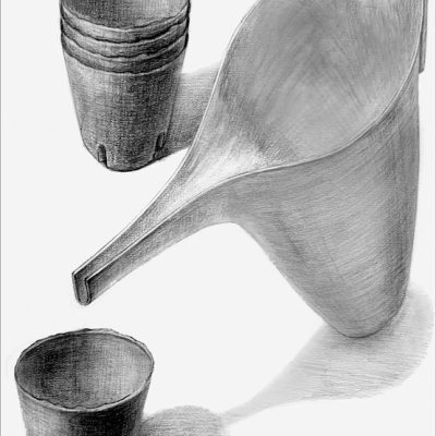 生産デザイン学科プロダクトデザイン専攻 学校推薦型選抜 選択B：「スケッチ／デッサン」合格者入試再現作品