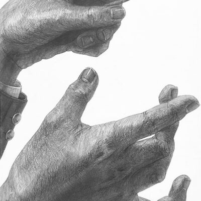 グラフィックデザイン学科 鉛筆デッサン 合格再現作品