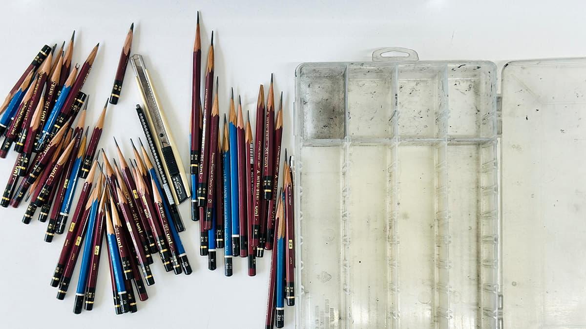 1年間使った道具箱をきれいにする