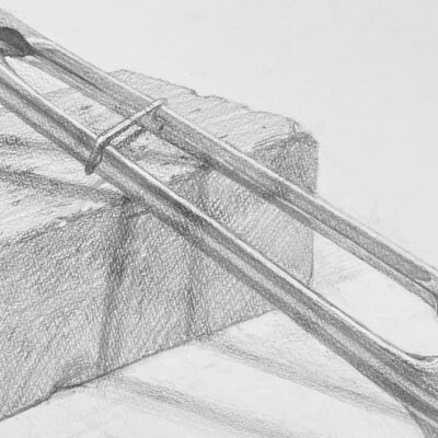 トングのある静物：制作プロセス