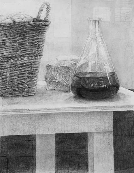 木炭デッサン制作プロセス４